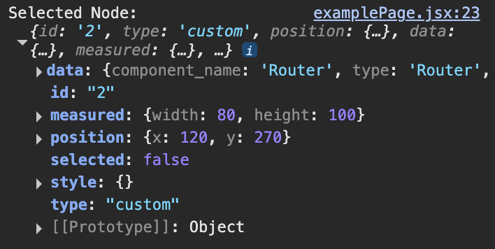 getSelectedNodeData의 예시